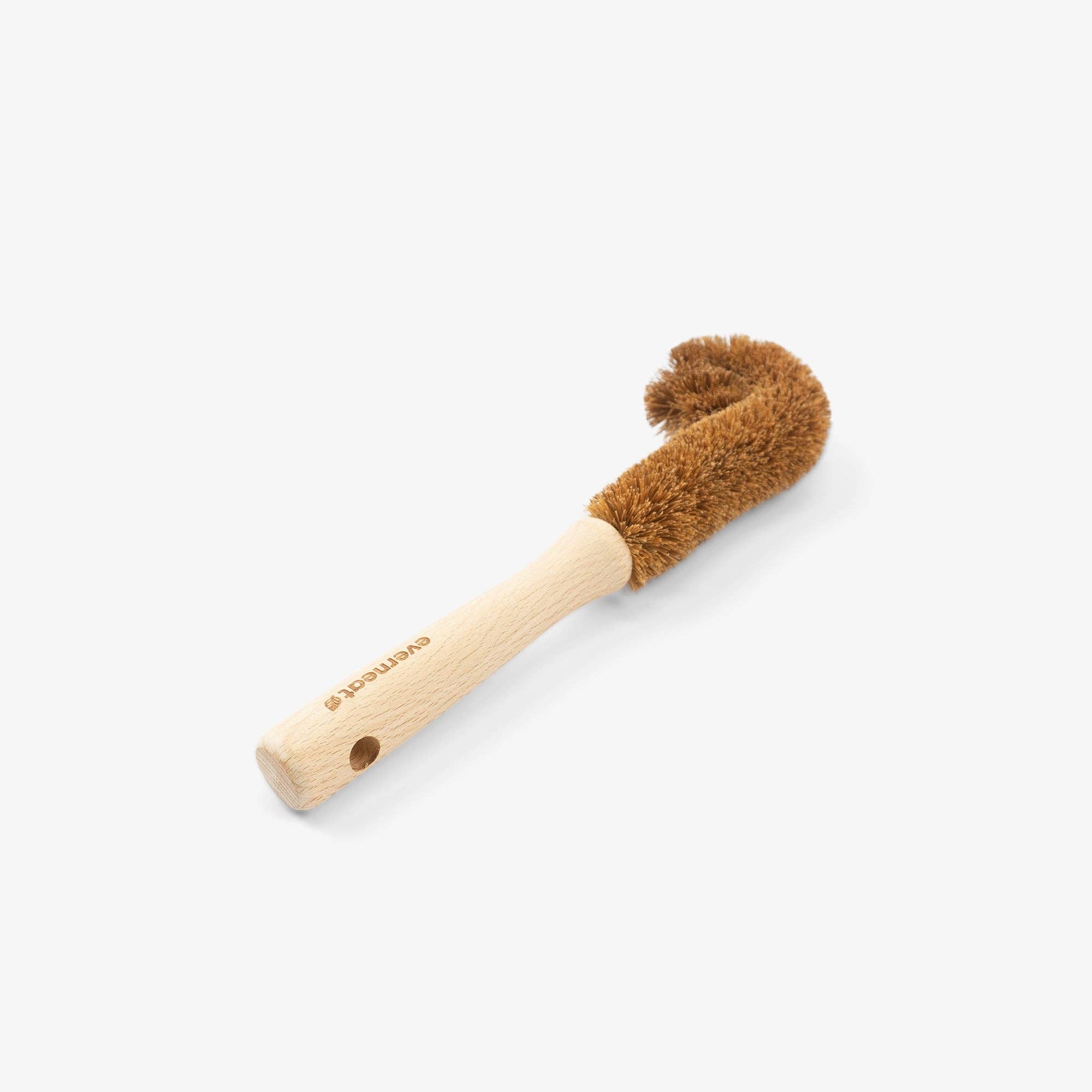 Zero-Waste Cup Brush with Handle detail - bamboo handle bottle brush for eco-friendly dish cleaning