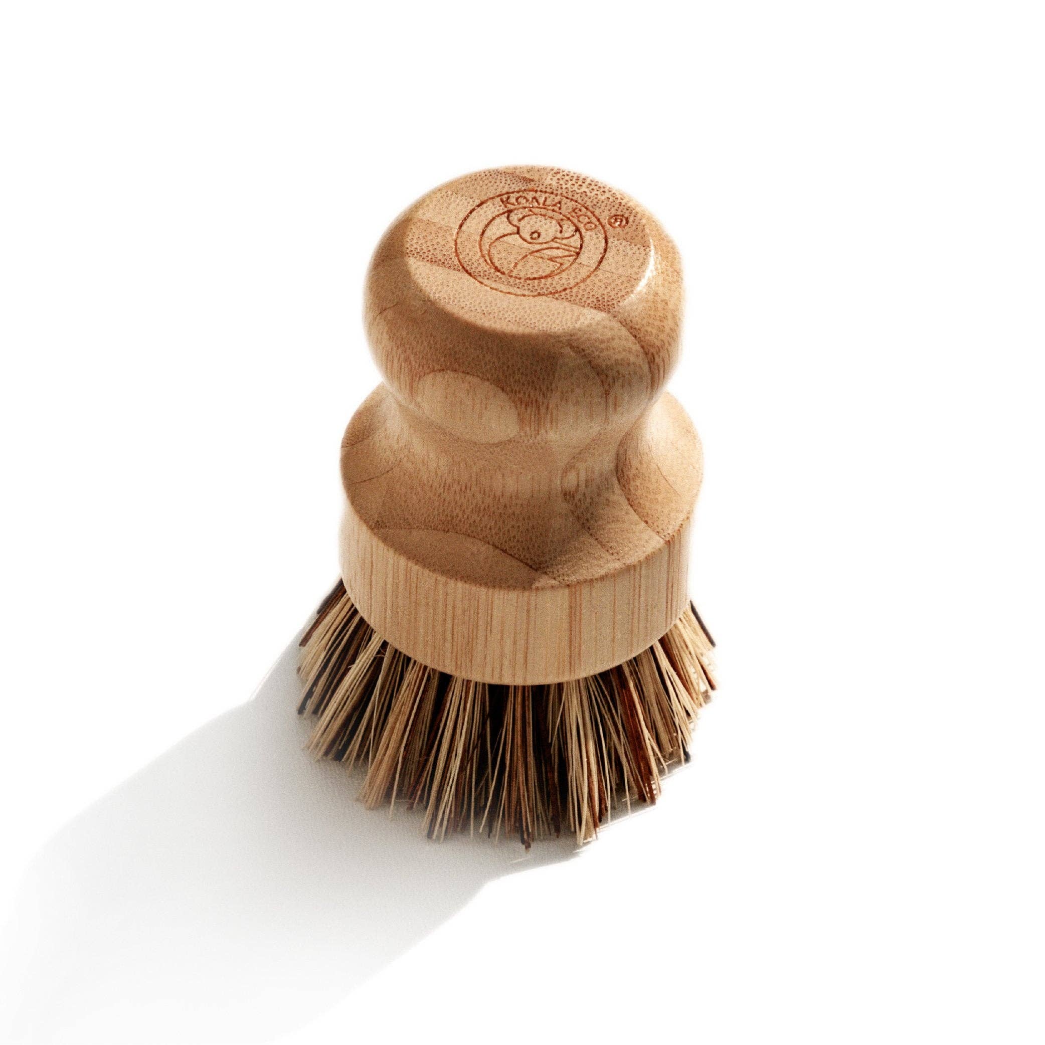Scrubbing Brush product front view, natural bristle cleaning scrub brush